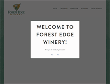 Tablet Screenshot of forestedgewine.com